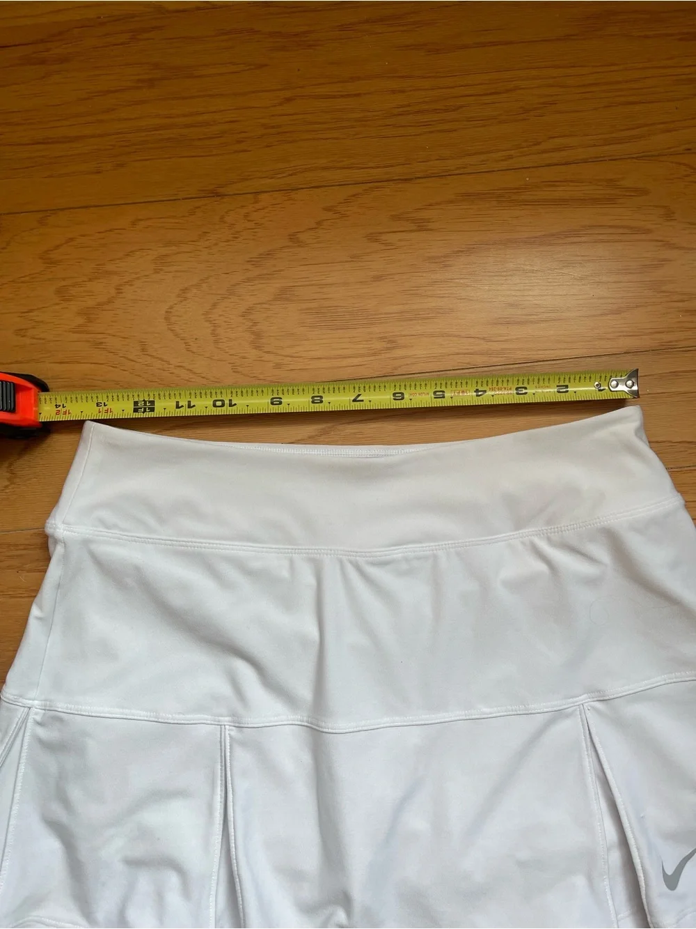 Nike Dri-FIT Tennis Skort Small White Pleated Built-In Shorts